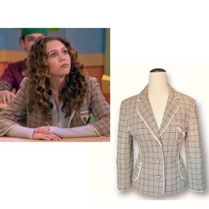 Hannah Montana wardrobe! Miley’s houndstooth wool blazer